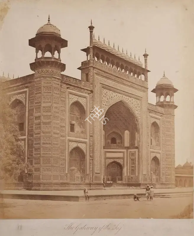 Unknown (Photographer), The Gateway of the Taj, Agra, 1858, Antiquarian Photograph