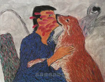 Ambalal, Amit (Artist). Flowering Kisses, 2005 | Painting, Sa.Onl/07.12.06, 2006 · Saffronart