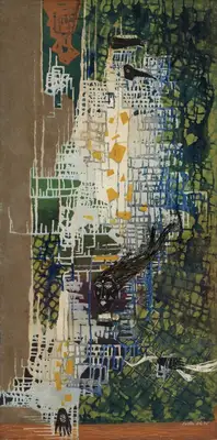Dave, Shanti (Artist). Untitled, 1958 | Painting, Sa.Onl/03.04.25, 2025 · Saffronart