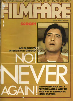 Pritish Nandy (Editor), Filmfare, 1985, Magazine