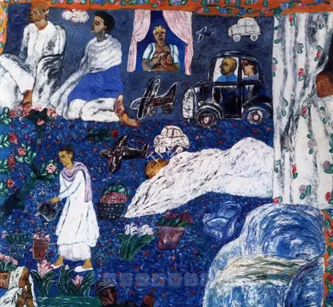 Arpita Singh (Artist), Munna Apa's Garden, 1989, Painting