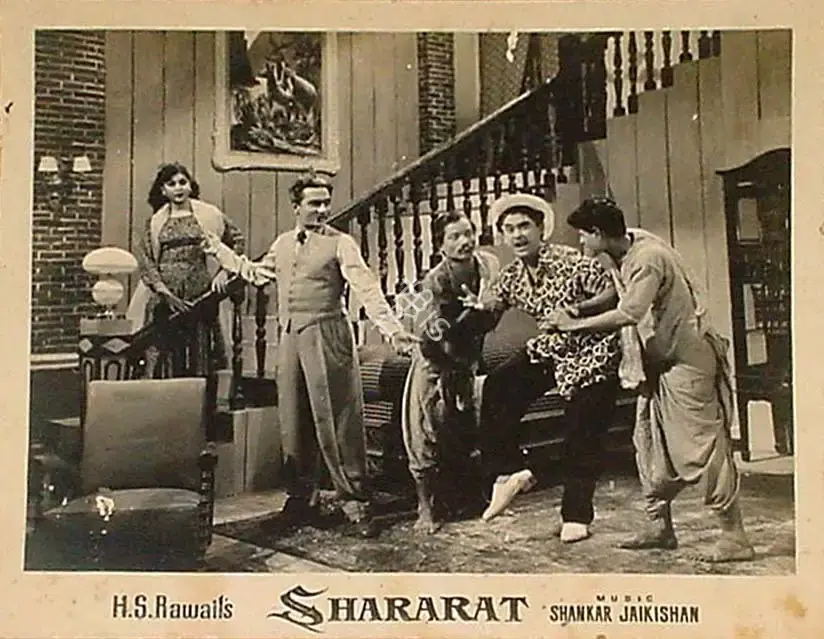 Dwarka Divecha (Cinematographer), Shararat, 1959, Lobby Card