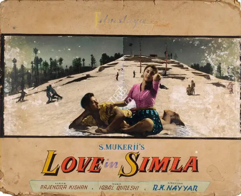 S. Mukerjee (Producer), Love In Simla, 1960, Showcard