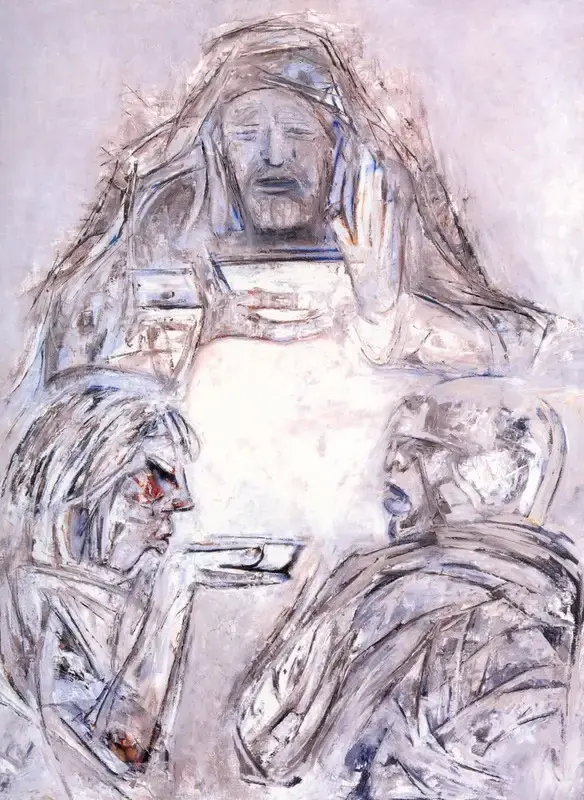 Krishen Khanna (Artist), Emmaus, 2004, Painting