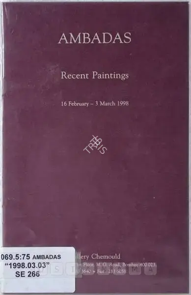 Ambadas (Artist), Ambadas, 1998, Solo Exhibition Catalogue