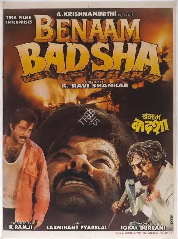 K. Ramji (Producer), Benaam Badshah, 1991, Full Sheet Poster