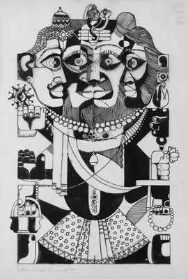 Ranjitsinhrao Gaekwad (Artist), Untitled, 1997, Painting