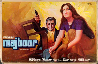 Nariman A. Irani (Cinematographer), Majboor, 1974, Lobby Card