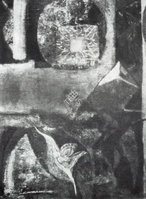 C. Douglas (Artist), An Arrow to His Memory, 1977, Painting