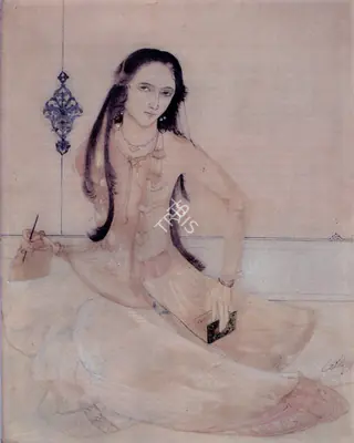 Abanindranath Tagore (Artist), Zebunnesa, 1925, Painting