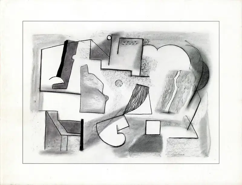 Laxman Shreshtha (Artist), An Exhibition of Drawings by Laxman Shreshtha, 2000, Solo Exhibition Invitation