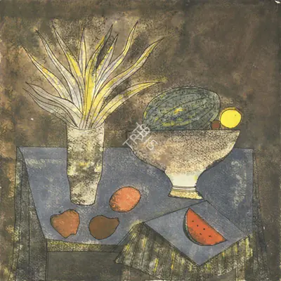 Badri Narayan (Artist), Still-Life, 1994, Painting