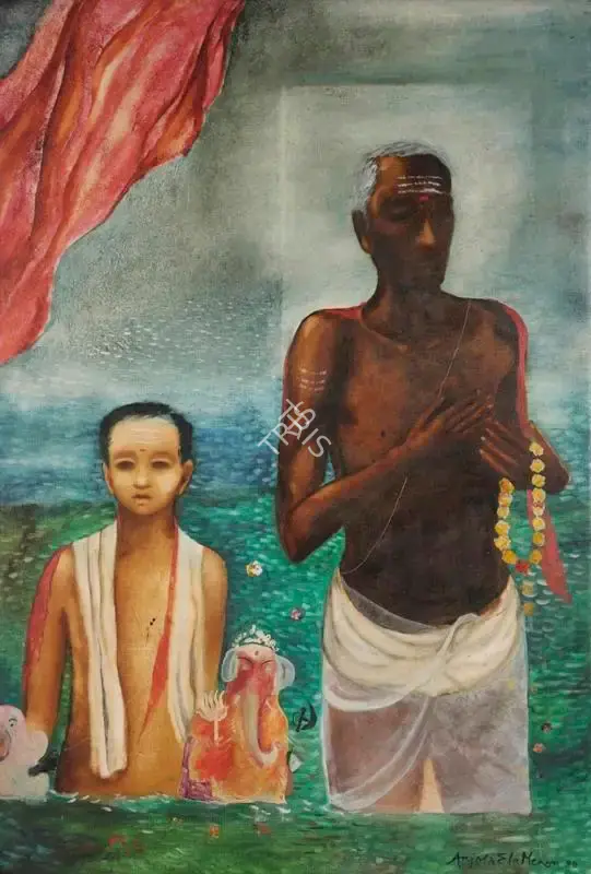 Anjolie Ela Menon (Artist), Untitled, 1990, Painting