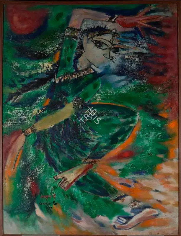 Laxman Pai (Artist), Dance Forms No. 1, 1967, Painting