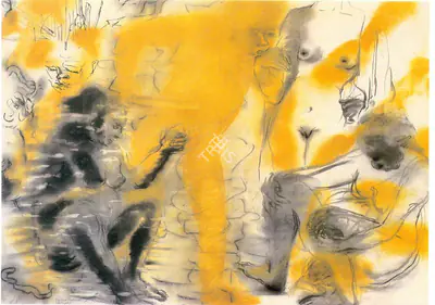 Nalini Malani (Artist), Media Material (Betrayal), 1993, Painting