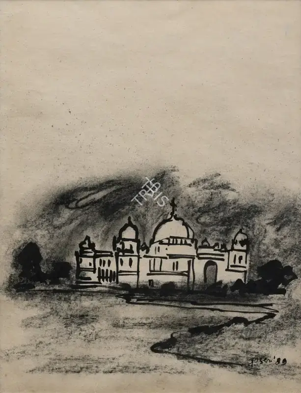 Jogen Chowdhury (Artist), Untitled, 1989, Drawing & Sketch