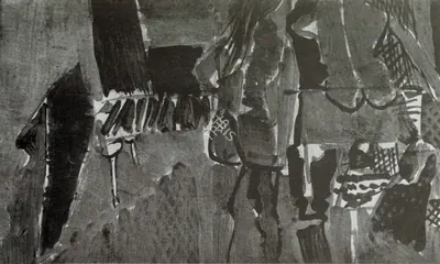 K.G. Subramanyan (Artist), Composition - I, Painting