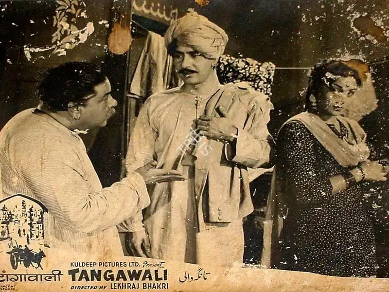 Kuldip Sehgal (Producer), Tangewali, 1955, Lobby Card