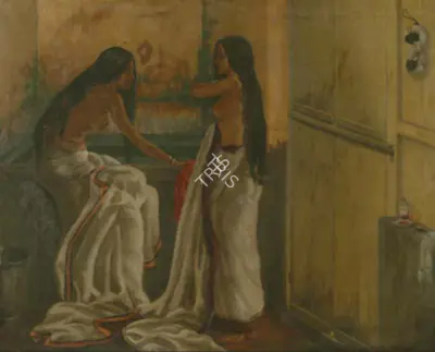 Robin Mukherjee (Artist), The Bath, Painting