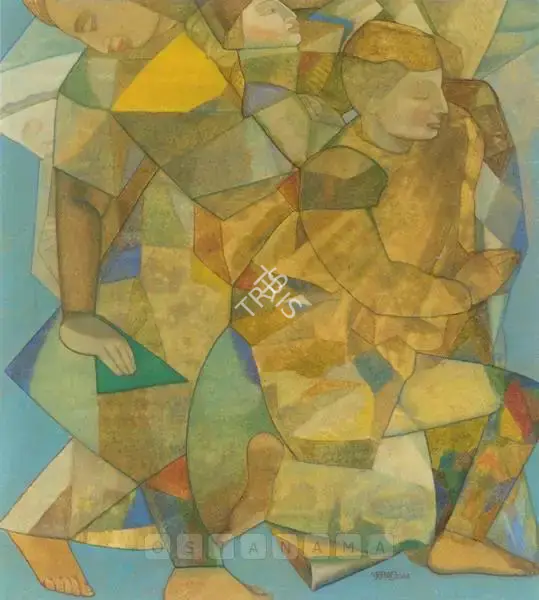Neeraj Goswami (Artist), Happiness, 2003, Painting