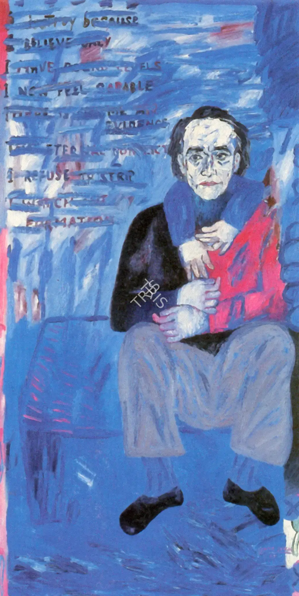 Arpita Singh (Artist), Disappearing Words And Disappearing Forms, 1997, Painting