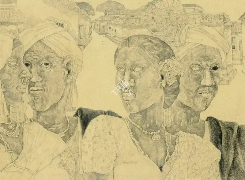 K. Laxma Goud (Artist), Untitled, 1983, Drawing