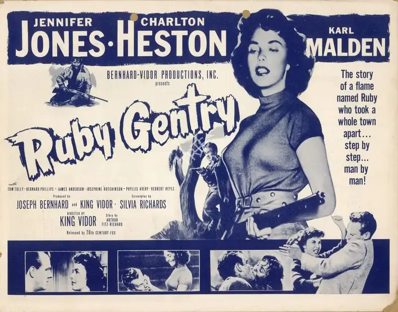 King Vidor (Producer), Ruby Gentry, 1952, Handbill