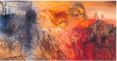 Nalini Malani (Artist), Upheaval, 1989, Painting