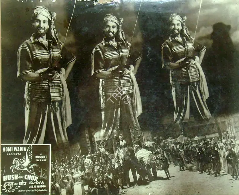 Homi Wadia (Producer), Husn Ka Chor, 1953, Lobby Card