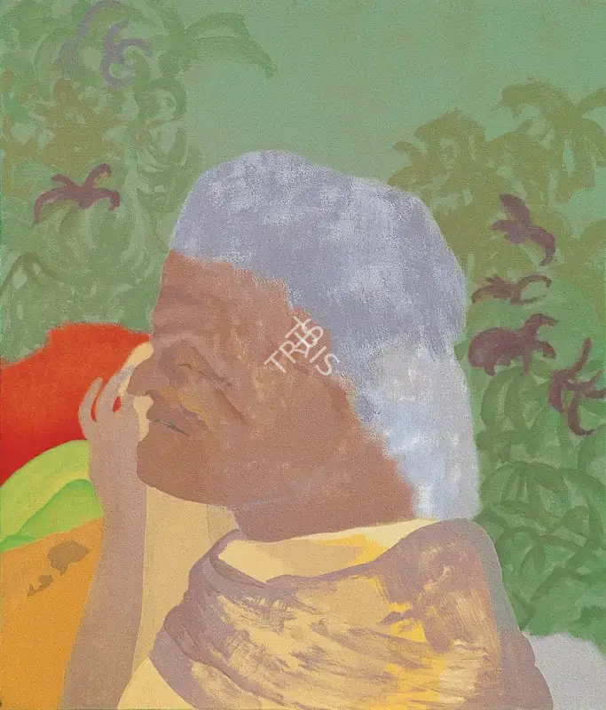 Gieve Patel (Artist), Sorrowing Woman, 1990, Painting