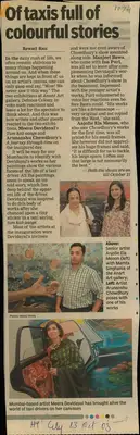 Rewati Rau (Reporter), Of Taxis Ful of Colourful Stories, 2005, Newspaper Clipping