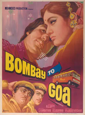 N.C. Sippy (Producer), Bombay To Goa, 1972, Full Sheet Poster