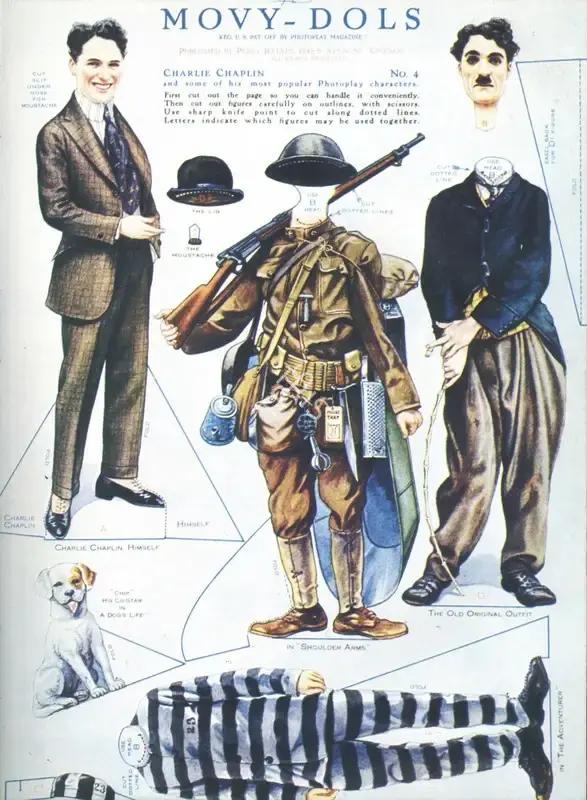 Unknown (Designer), Unknown (Designer), A cut-out game from a film magazine | Cut-out, Cut-out