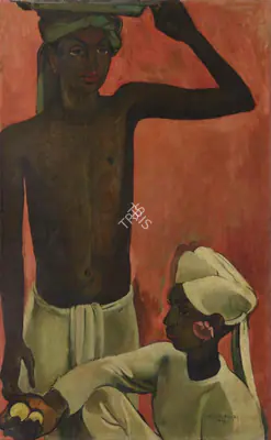 Amrita Sher-Gil (Artist), Boys with Lemons, 1935, Painting