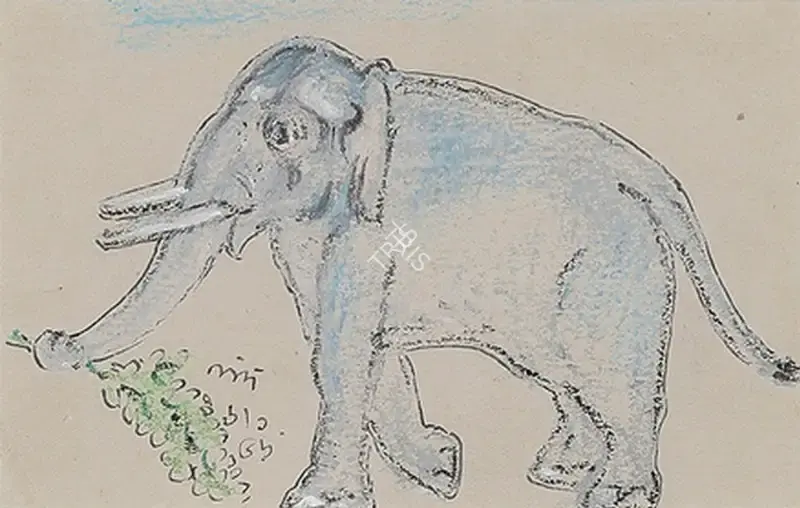 Nandalal Bose (Artist), Untitled, 1956, Drawing