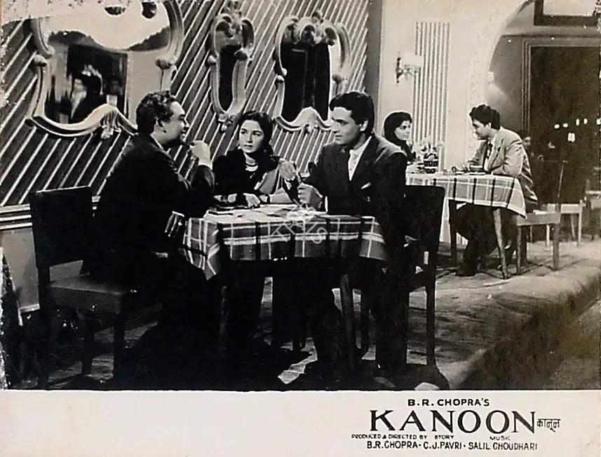 M.N. Malhotra (Cinematographer), Kanoon, 1960, Lobby Card