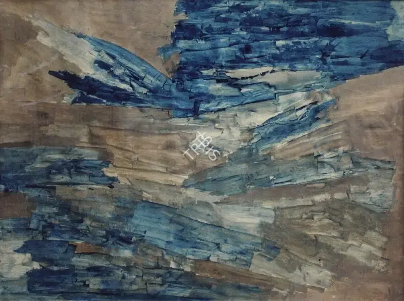Ramkumar (Artist), Landscape, 1981, Painting