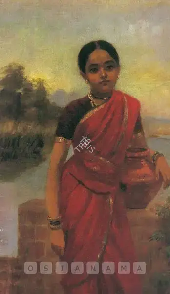 Varma, Raja Ravi (Artist). Village Beauty, n.d. | Painting, So.NeY/22.09.00, 2000 · Sotheby's