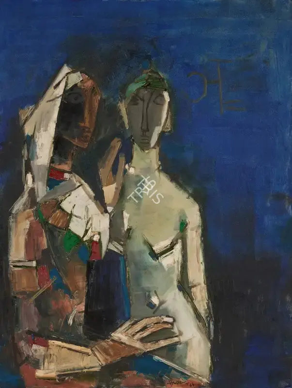 Husain, M.F. (Artist). Her Daughter, 1964 | Painting, So.NeY/26.03.26, 2026 · Sotheby's
