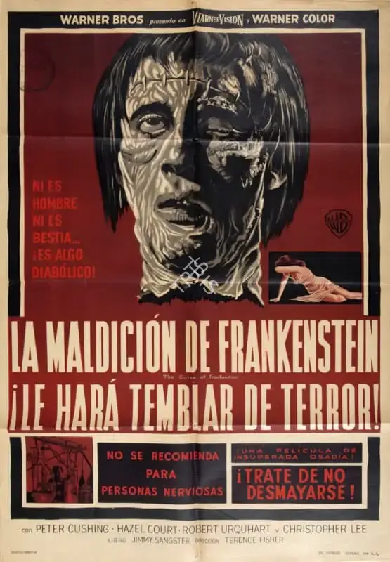 Anthony Hinds (Producer), The Curse of Frankenstein, 1957, Poster
