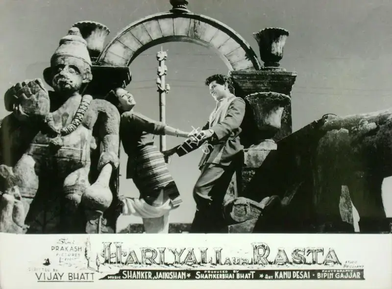 Bipin Gajjar (Cinematographer), Hariyali Aur Rasta, 1962, Lobby Card