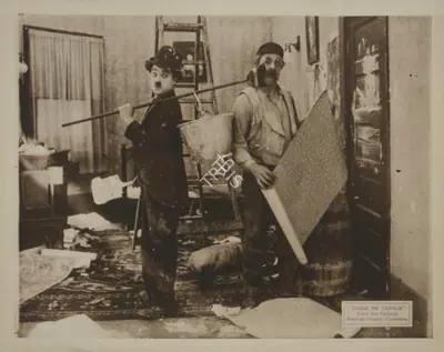Charlie Chaplin (Director), Chase Me Charlie, 1918, Photographic Still Mounted on Lobby Card