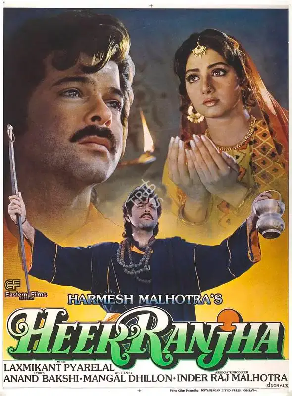 Harmesh Malhotra (Producer), Heer Ranjha, 1992, Full Sheet Poster