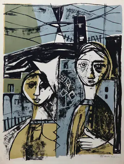Ramkumar (Artist), Untitled, 1958, Graphic Art