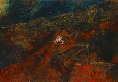 Akbar Padamsee (Artist), Landscape, 1963, Painting