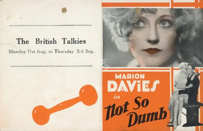 King Vidor (Producer), Not So Dumb, 1930, Handbill