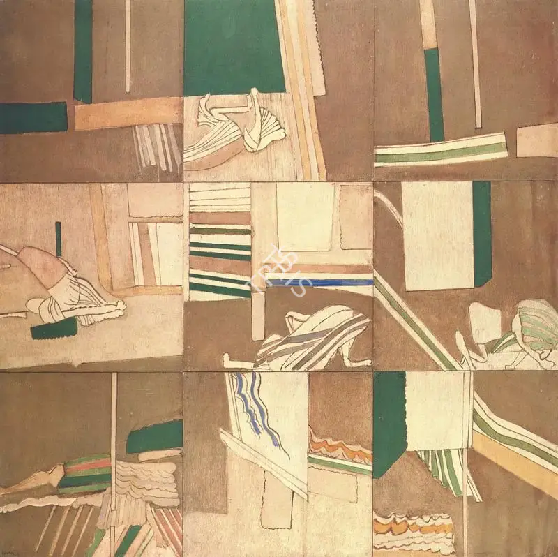 Subramanyan, K.G. (Artist). Windows II(polyptich). Oil on Ply-board , 1968 | K.G. Subramanyan, 2003 | Painting | FineArts | 00566334