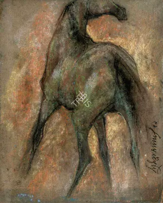 Sunil Das (Artist), Horse Series, Drawing