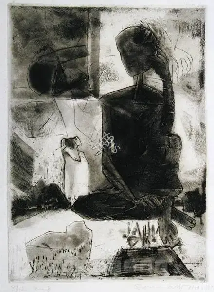 Somnath Hore (Artist), Untitled, 1978, Graphic Art