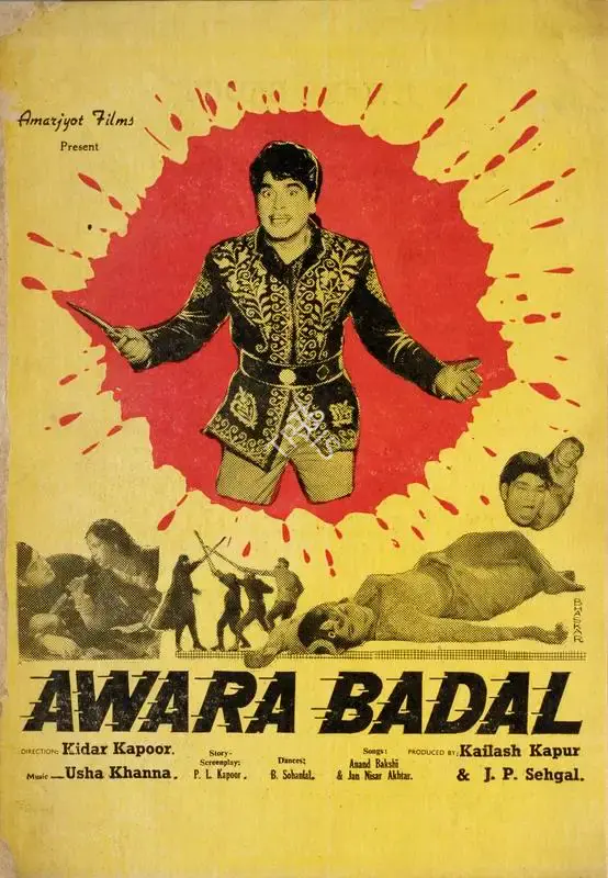 Kailash Kapur (Producer), Awara Badal, 1964, Song-Synopsis Booklet